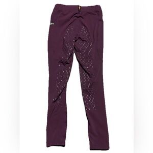 Kerrits Kids' Ice Fil Riding Tights Full Seat Size L Purple